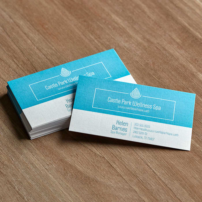  Business Cards - Linen | Promotional & Personalized Air Freshener Items